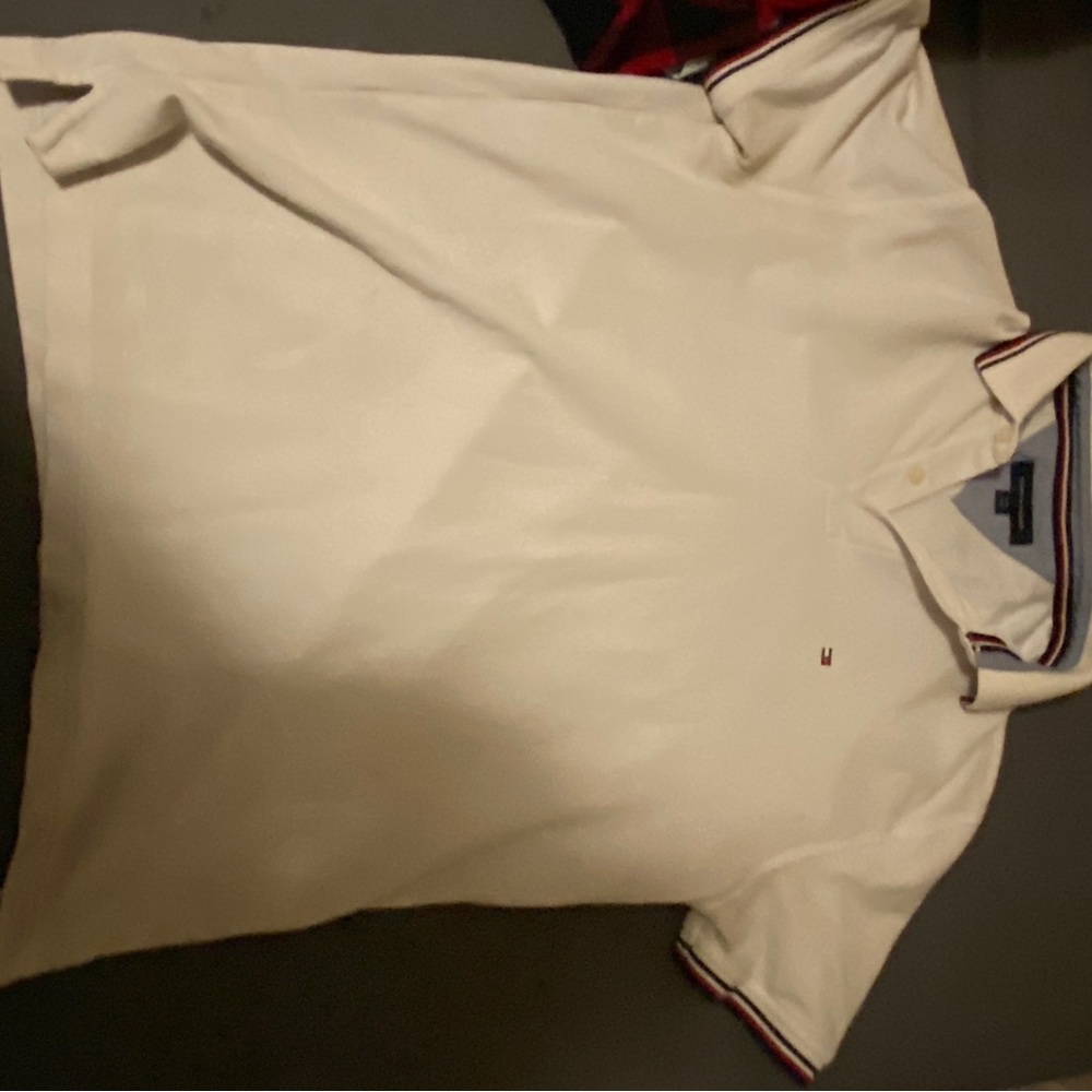 White Tommy Hilfiger polo